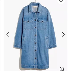MADEWELL DENIM DUSTER COAT